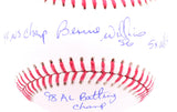 Bernie Williams Autographed Rawlings OML Baseball w/ 4 Inscriptions - Beckett W Hologram *Blue Image 2