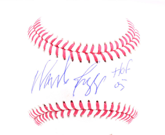 Wade Boggs Autographed Rawlings OML Baseball w/ HOF - MLB Authentication *Blue Image 1