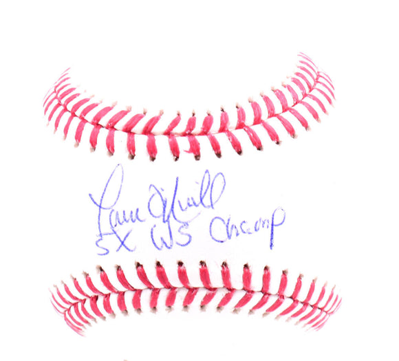 Paul O'Neill Autographed Rawlings OML Baseball w/5x Champ - Beckett W Hologram *Blue Image 1