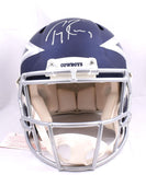 Tony Romo Autographed Dallas Cowboys F/S AMP Speed Authentic Helmet- Beckett W Auth *Silver *WE57614 Image 3