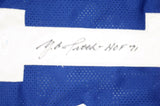 Y.A. Tittle Autographed Blue Stat Pro Style Jersey W/ HOF- JSA Auth