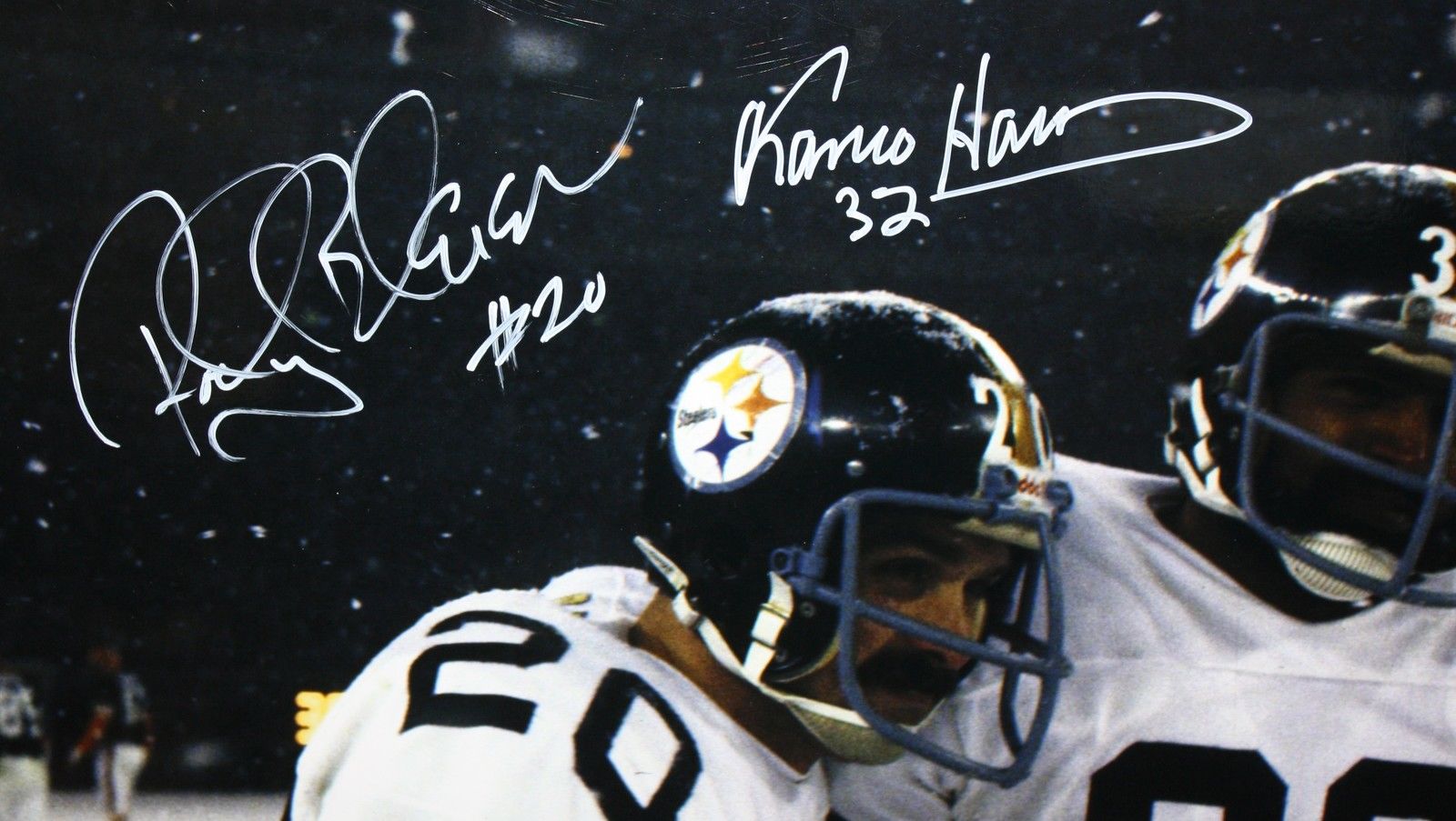 Franco Harris & Rocky Bleier Signed Steelers 16x20 Photo (JSA COA