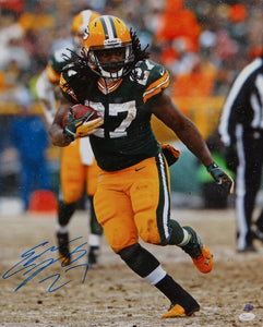Eddie Lacy Autographed 16x20 Packers Vertical Running Photo- JSA W Authenticated