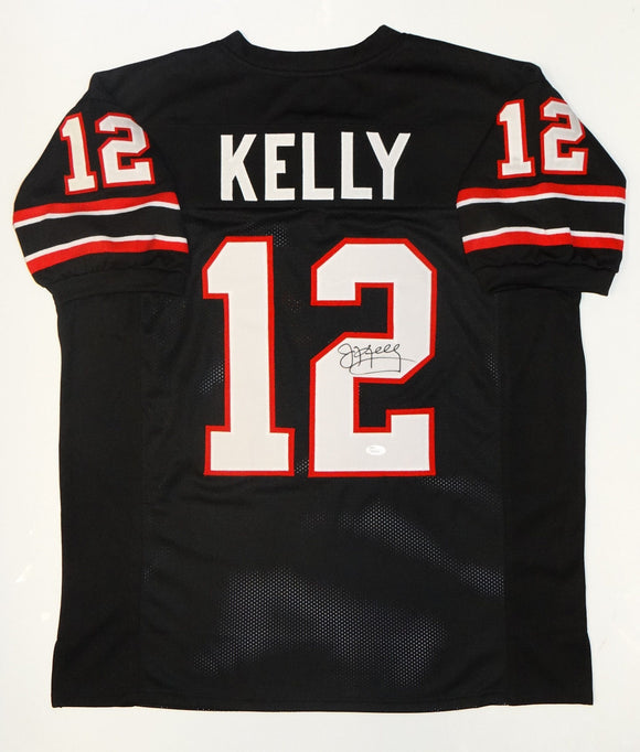 Jim Kelly Autographed Black Pro Style Jersey- JSA W Authenticated *2