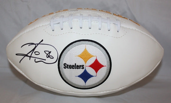 Hines Ward Autographed Pittsburgh Steelers Logo Football- JSA W Authenticated *L