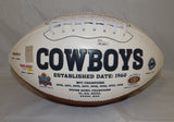 Emmitt Smith Autographed Dallas Cowboys Logo Football- JSA W Authenticated