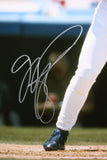 Mike Piazza Autographed 16x20 Vertical Dodgers At Bat Photo- JSA W Authenticated
