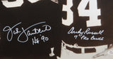 Ham Lambert Russell 7 Pro Bowls Signed 16x20 B&W Locker Room Photo-JSA W Auth *W