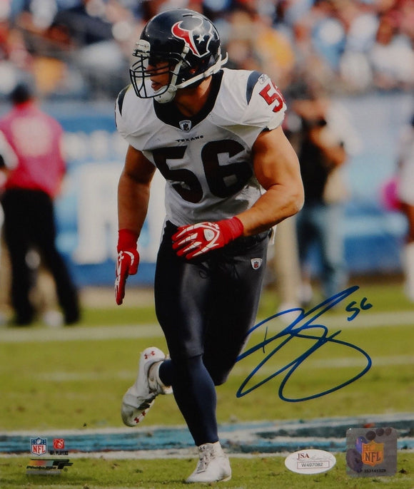 Brian Cushing Autographed 8x10 Vertical Texans Photo- JSA W Authenticated