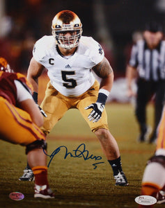 Manti Te'o Autographed 8x10 Vertical Front View Photo- JSA Authenticated