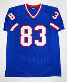 Andre Reed Autographed Blue Pro Style Jersey W/ HOF- JSA W Authenticated