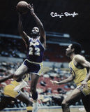 Elgin Baylor Autographed 16x20 In Air Front View Photo- JSA Authenticated
