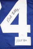 Bob Lilly HOF Signed / Autographed Blue Pro Style Jersey- JSA W Authenticated