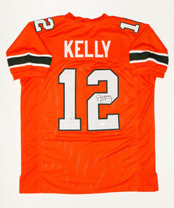 Jim Kelly Autographed Orange College Style Jersey- JSA W Authenticated