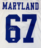 Russell Maryland Signed / Autographed White Pro Style Jersey *6- JSA W Auth