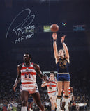 Rick Barry Autographed 16x20 In Air Shooting Photo- JSA W Authenticated
