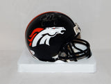 John Elway Autographed Denver Broncos Mini Helmet - JSA W Auth *Silver