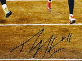 Percy Harvin Autographed Seahawks 16x20 Super Bowl Run Photo- JSA W Auth