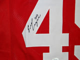 Earl Cooper Autographed Red Pro Style Jersey- JSA W Authenticated