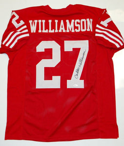 Carlton Williamson Signed / Autographed Red Pro Style Jersey- JSA W Auth