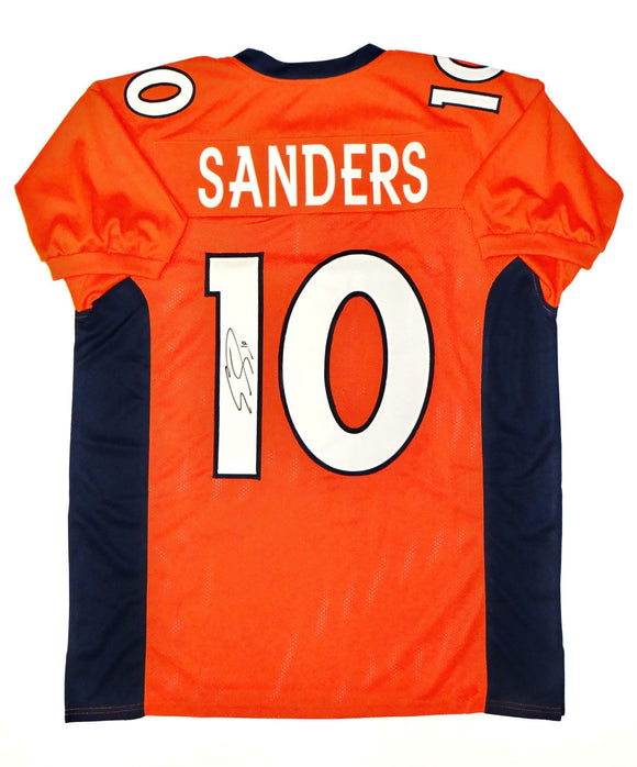 Emmanuel Sanders Autographed Orange Pro Style Jersey- JSA W Auth