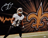 Darren Sproles Signed 16x20 Saints On Field Photo *White- JSA Authenticated
