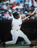 Eddie Murray Autographed 16x20 Swinging Photo W HOF 2003 and JSA Authenticated