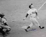Duke Snider Autographed LA Dodgers 16x20 B&W Swinging Photo- JSA Authenticated
