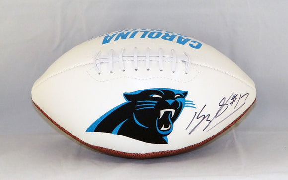 Kelvin Benjamin Autographed Carolina Panthers Logo Football- JSA W Authenticated