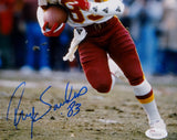 Ricky Sanders Autographed Redskins 8x10 On Field Photo- JSA Witnessed Auth