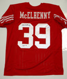 Hugh McElhenny HOF Autographed Red Pro Style Jersey- JSA W Authenticated