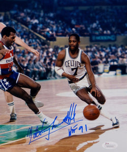 Nate Archibald HOF Autographed 8x10 Boston Celtics Dribbling Photo- JSA W Auth