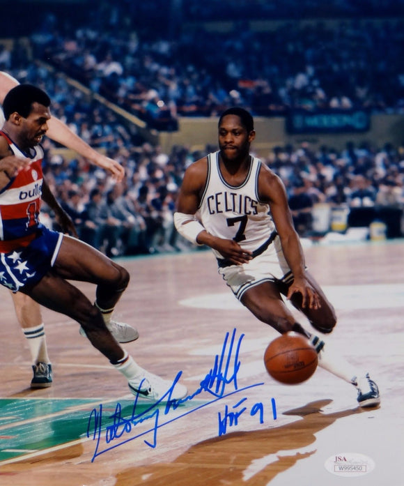 Nate Archibald HOF Autographed 8x10 Boston Celtics Dribbling Photo- JSA W Auth