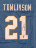 Ladainian Tomlinson Autographed Light Blue Pro Style Jersey- JSA W Authenticated *1