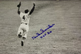 Duke Snider Autographed LA Dodgers 16x20 Cheering w/ HOF Photo- JSA Authenticated