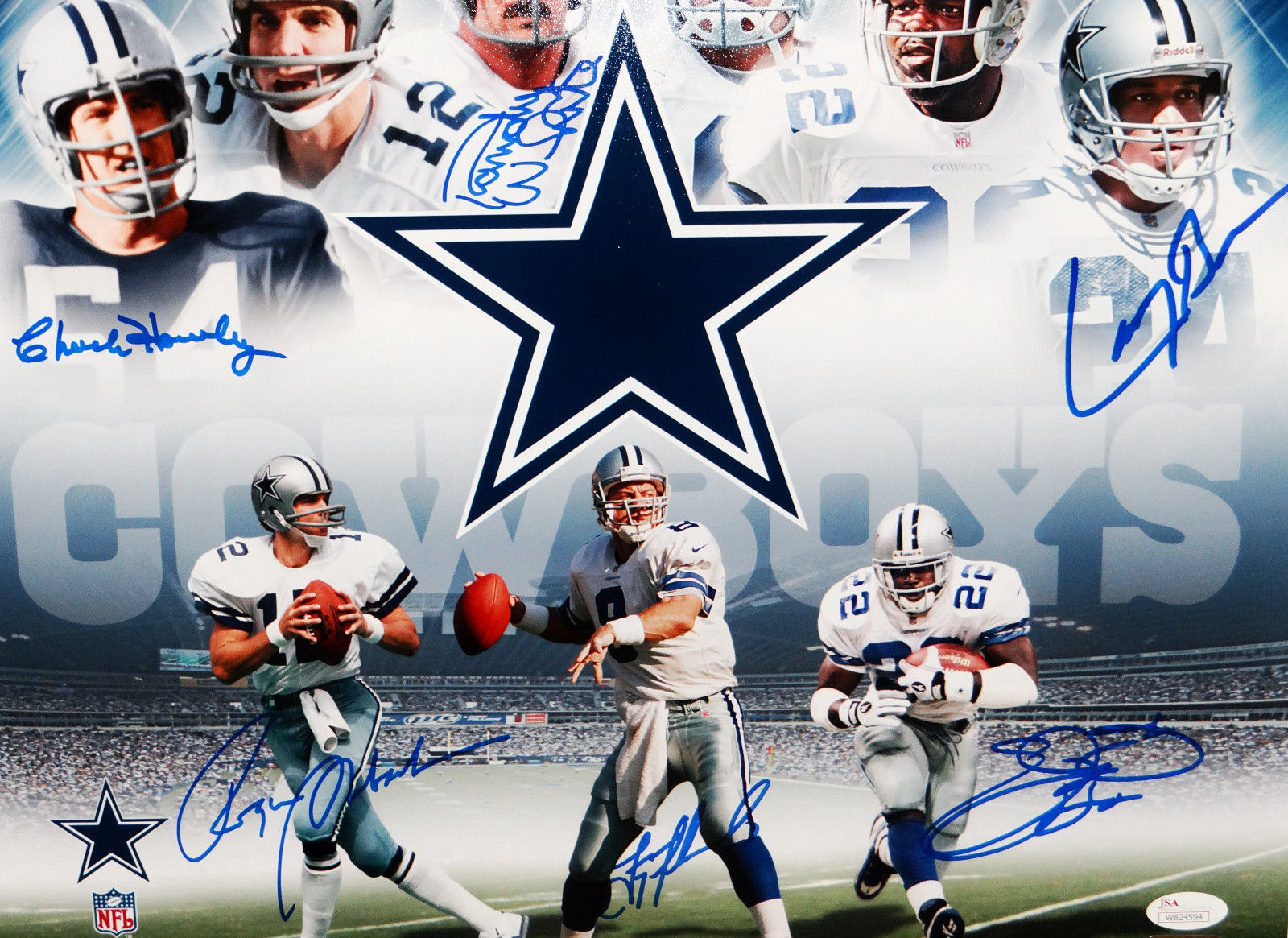 Dallas Cowboys SB MVP's Multi-Signed 16x20 Photo- JSA Authenticated – The  Jersey Source