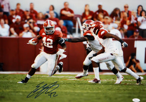 Eddie Lacy Autographed 16x20 Running Against Arkansas Photo- JSA Authenticated