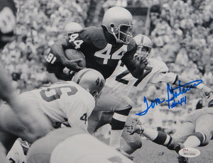 Tom Gatewood Autographed 8x10 B&W Horizontal Running Photo- JSA W Authenticated