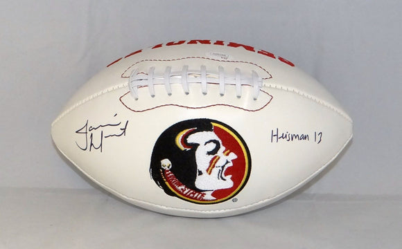 Jameis Winston Heisman Signed/ Autographed Seminoles Logo Football- JSA Auth