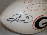 Hines Ward Autographed Georgia Bulldogs Logo Football- JSA W Authenticated