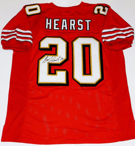 Garrison Hearst Autographed Red Pro-Style Jersey- JSA Authenticated