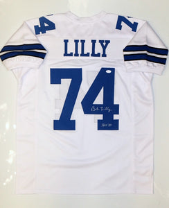 Bob Lilly HOF Signed / Autographed White W/ Blue Pro Style Jersey- JSA W Auth