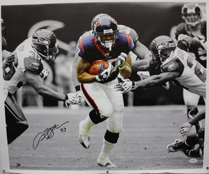 Arian Foster Autographed 20x24 B&W w/ Color Canvas- JSA Authenticated