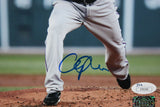 Cliff Lee Autographed 8x10 Rangers Pitching Photo- JSA Authenticated