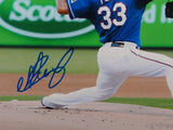 Martin Perez Autographed 8x10 Texas Rangers Pitching Photo- JSA W Authenticated