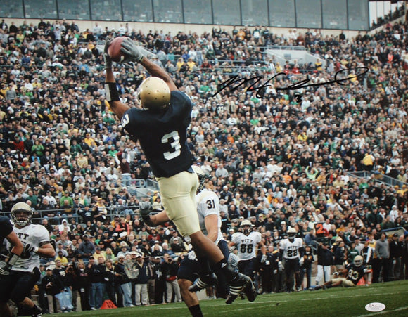 Michael Floyd Autographed Notre Dame 16x20 Catching In Air Photo- JSA W Auth