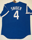 Duke Snider Autographed Blue Brooklyn Dodgers Jersey- TriStar Authenticated