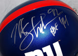Michael Strahan HOF Autographed New York Giants Full Size Helmet- JSA W Auth