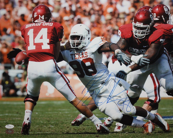 Brian Orakpo Autographed 16x20 Tackling Bradford Photo- JSA Authenticated
