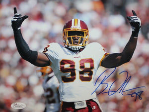 Brian Orakpo Autographed 8x10 Arms Open Photo- JSA W Authenticated